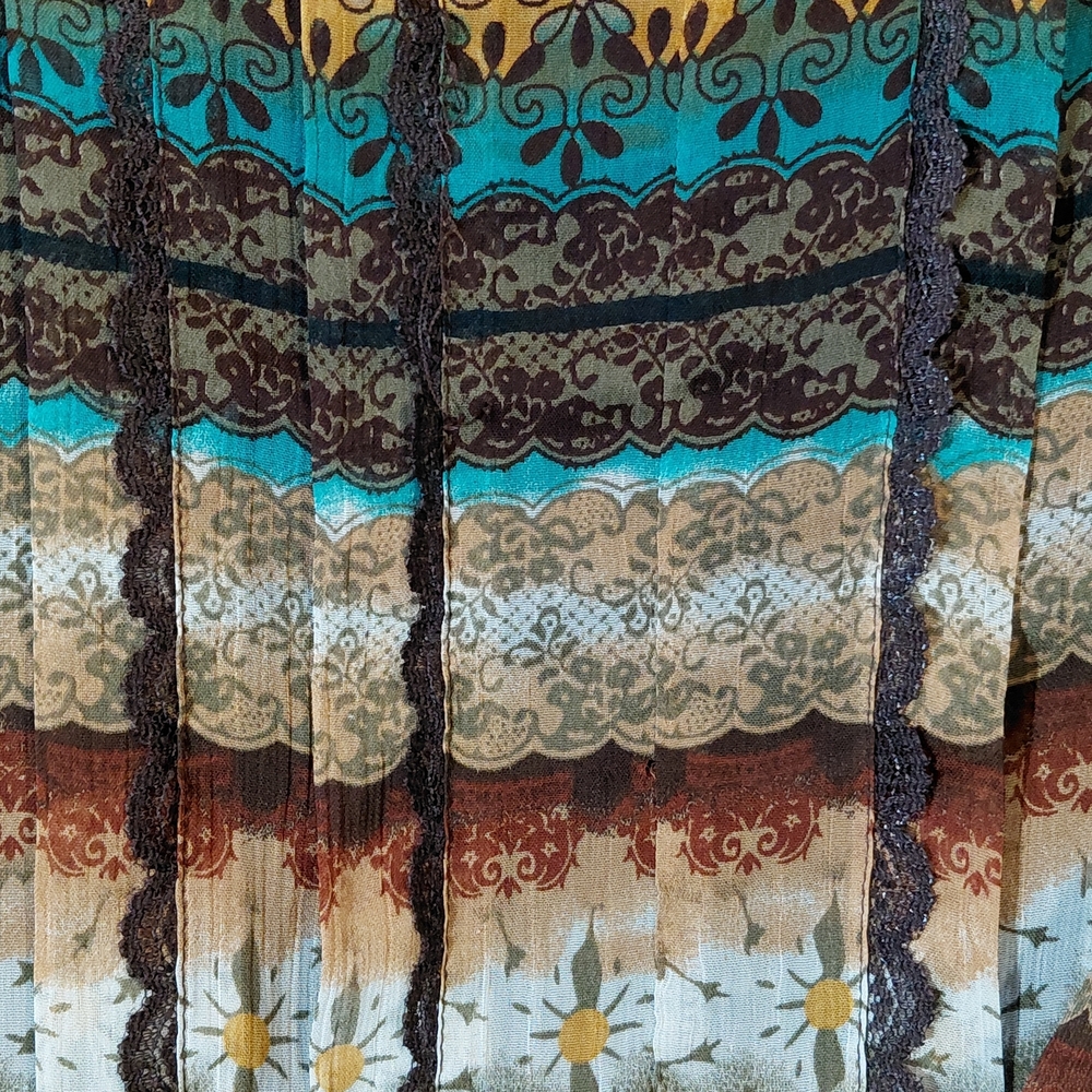 CJ Banks Multicolor Striped Blouse - Picture 9 of 14